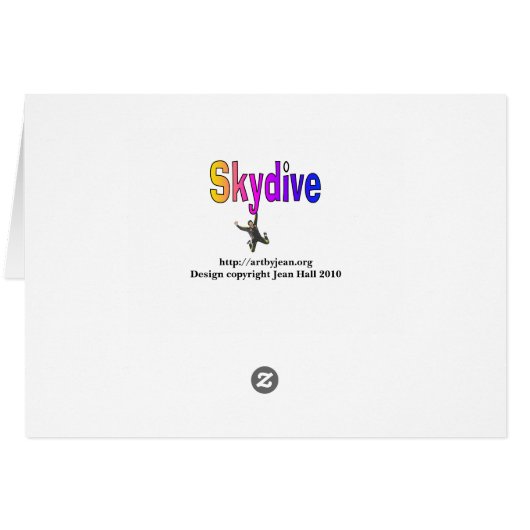 Skydive Cards (Back Horizontal)