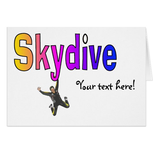 Skydive Cards (Front Horizontal)