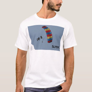skydive-parachute-clouds, SKYDIVE T-Shirt