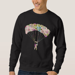 Skydive Parachute Parachutist Skydiver Skydiving   Sweatshirt