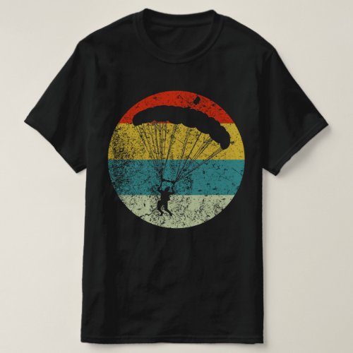 skydive retro vintage silhouette 70S T_Shirt