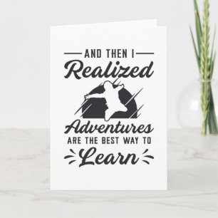 Skydiver And Then I realized Adventures Funny Card