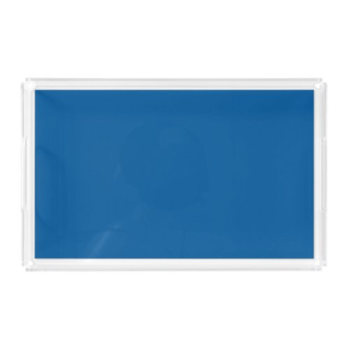 Skydiver Blue Solid Color Royal Blue Acrylic Tray