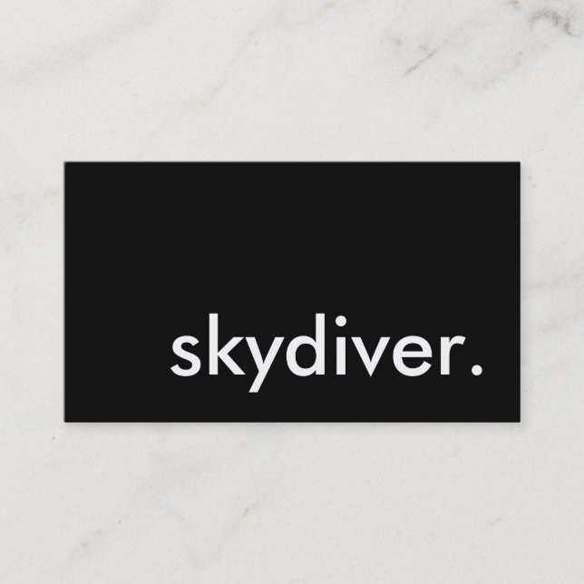skydiver. business card (Front)