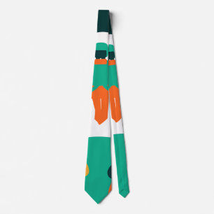 Skydiver Descending Over Solar Powered Landscape Neck Tie