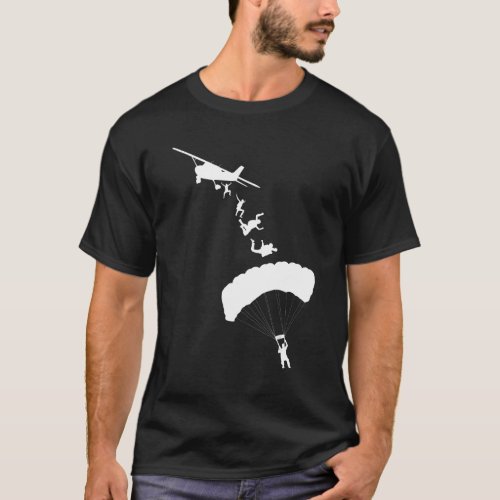 Skydiver Jump From The Plane Skydiving 1 T_Shirt