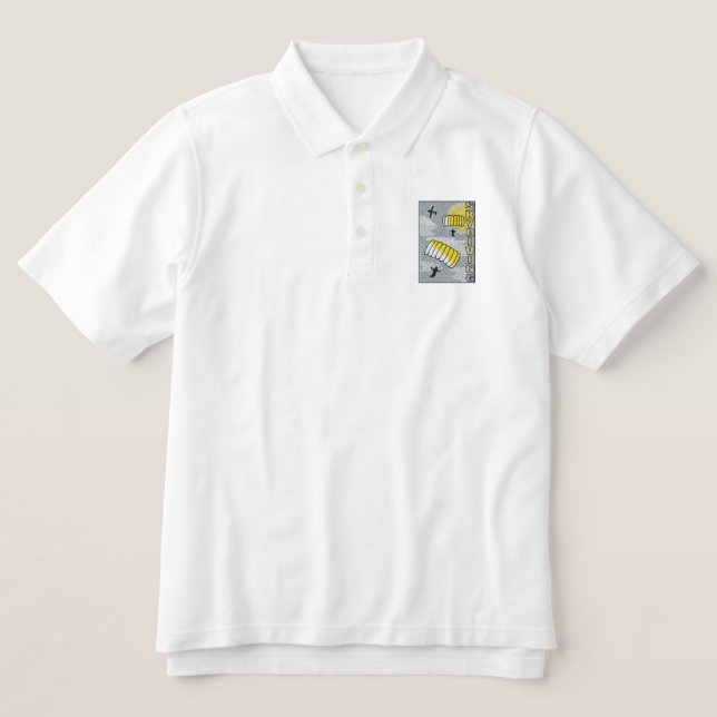 Skydiver Logo Embroidered Polo Shirt (Design Front)