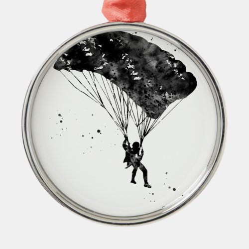 Skydiver Metal Ornament