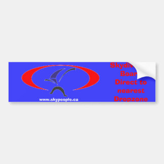 Skydiver on Board Bumper Sticker