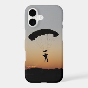 Skydiver Parachute at Sunset Sky Diver iPhone 17 Case