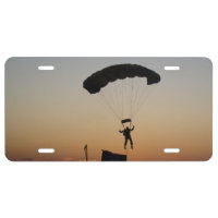 Skydiver Parachute at Sunset Sky Diver