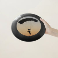 Skydiver Parachute at Sunset Sky Diver