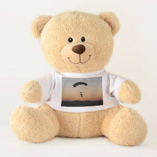 Skydiver Parachute at Sunset Teddy Bear