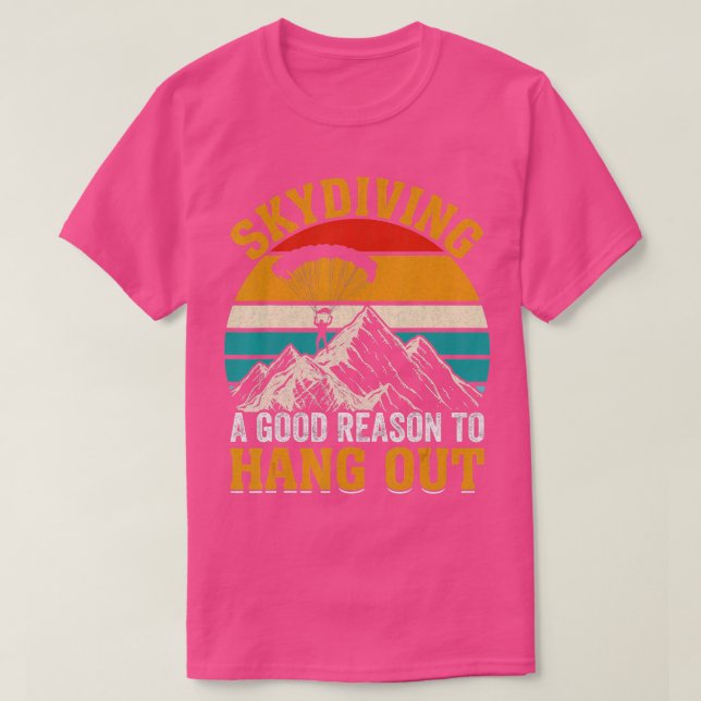 Skydiver Parachute Jumping Parachuting Skydiving P T-Shirt (Design Front)