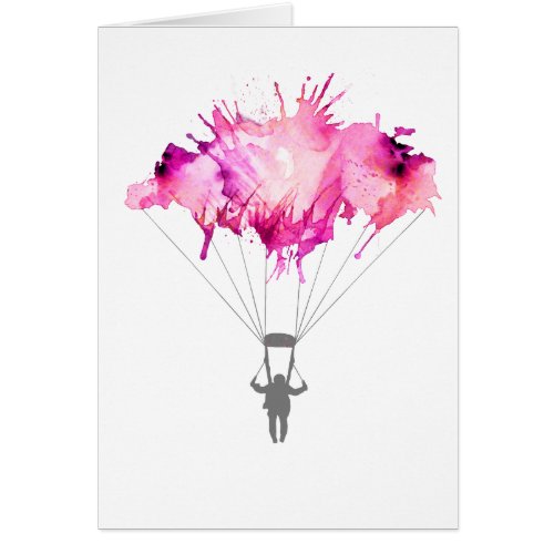 Skydiver Parachute Skydiving Parachuting Art Gift