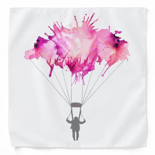 Skydiver Parachute Skydiving Parachuting Art Gift Bandana