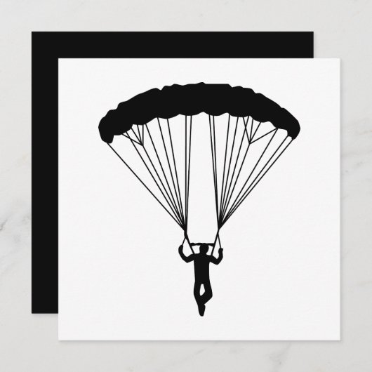 skydiver silhouette (Front/Back)