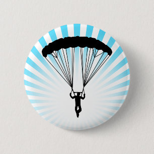 skydiver silhouette button