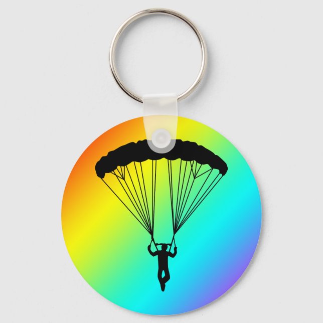 skydiver silhouette keychain (Front)