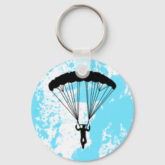 skydiver silhouette keychain