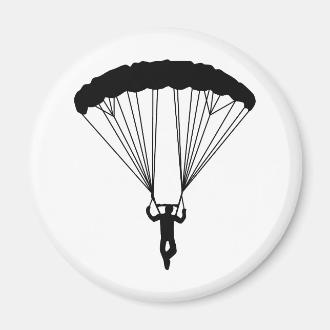 skydiver silhouette magnet (Front)