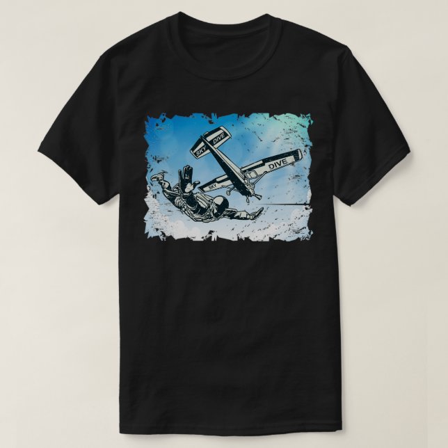 Skydiver Skydive Skydiving Paragliding Paraglider  T-Shirt (Design Front)
