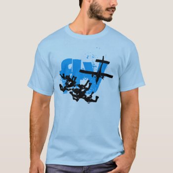 Skydiver T-shirt by elmasca25 at Zazzle