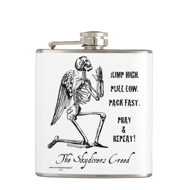Skydivers Creed Flask (Front)
