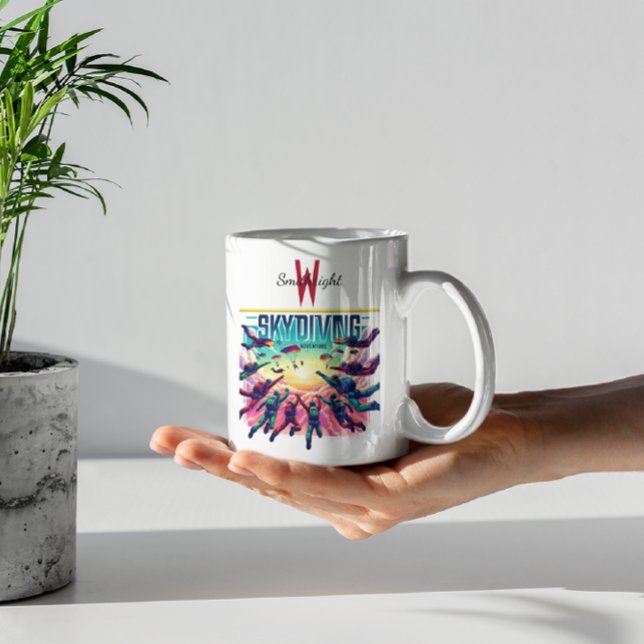 Skydivers Embrace The Sunset Giant Coffee Mug (Creator Uploaded)