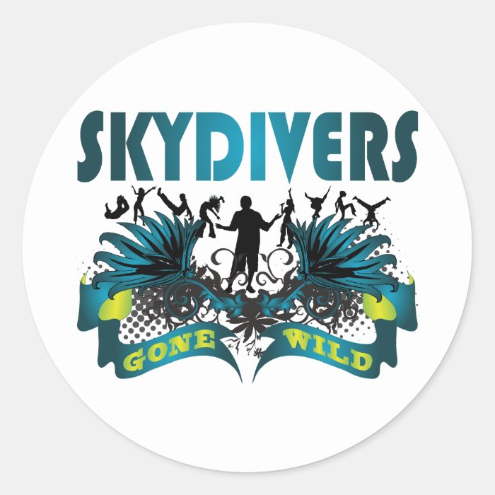 Skydivers Gone Wild Sticker