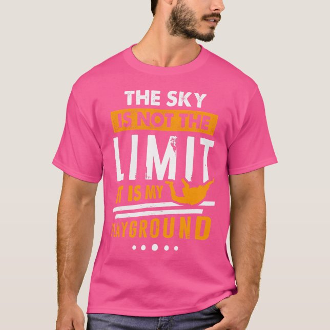 Skydivers Jumping Plane Skydiving T-Shirt (Front)