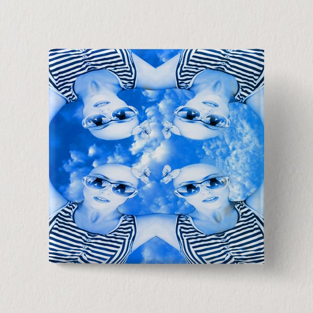 Skydivers Pinback Button (Front)