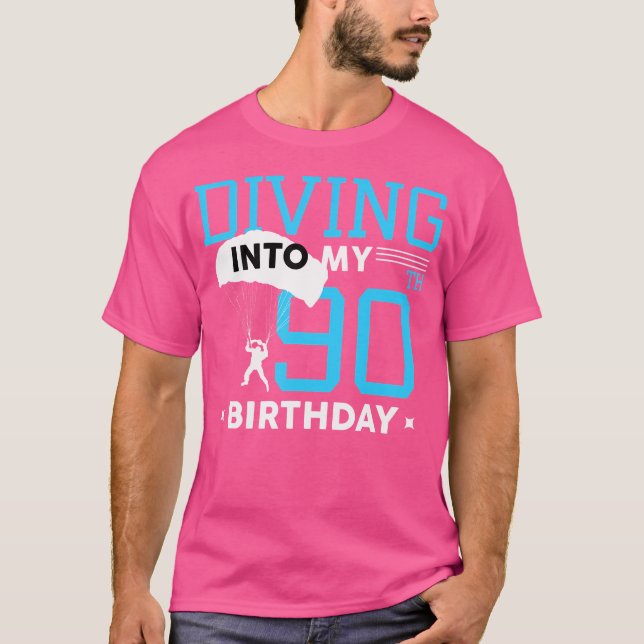 Skydiving 90Th T-Shirt (Front)