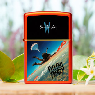 Skydiving Above The Clouds Zippo Lighter