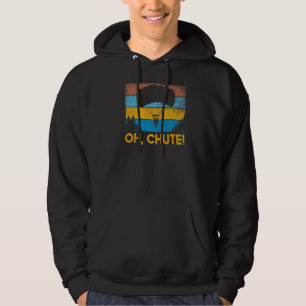 Skydiving And Parachute Pun Retro Vintage Sunset Hoodie