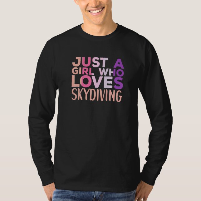 Skydiving Apparel Parachute Skydiver for Women   T-Shirt (Front)