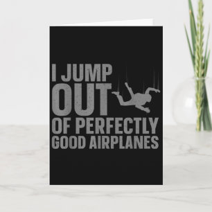Skydiving Art For Men Women Parachuting Skydiver S Card