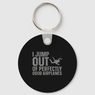 Skydiving Art For Men Women Parachuting Skydiver S Keychain