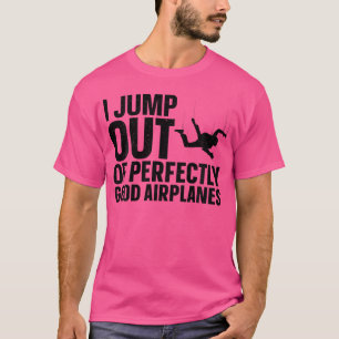 Skydiving Art For Parachuting Skydiver Sky Diving T-Shirt