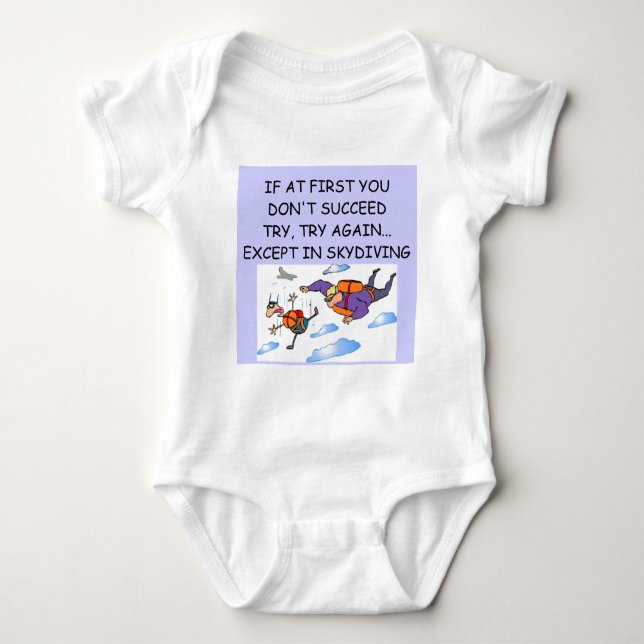 SKYDIVING BABY BODYSUIT (Front)