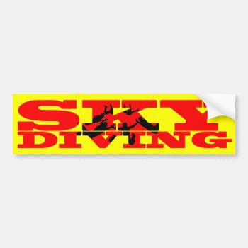 Skydiving Bumper Sticker by elmasca25 at Zazzle