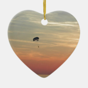 Skydiving Ceramic Ornament