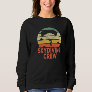 Skydiving Crew Parachuting Vintage Skydive Sweatshirt