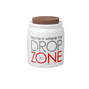 Skydiving Drop Zone Candy Jar