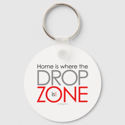 Skydiving Drop Zone Keychain