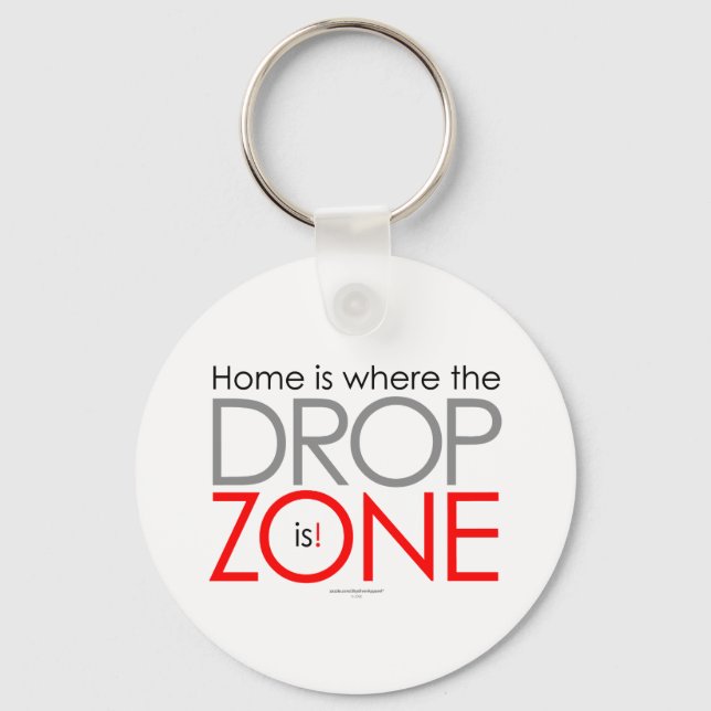 Skydiving Drop Zone Keychain (Front)