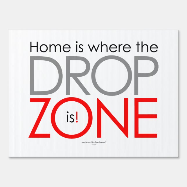 Skydiving Drop Zone Sign (Front)