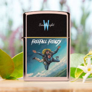Skydiving Duos Freefall Frenzy Zippo Lighter