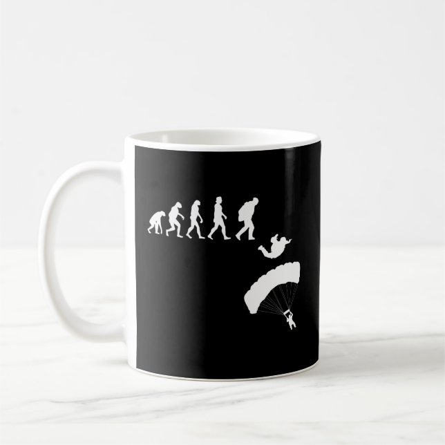 Skydiving Evolution Parachute Coffee Mug (Left)