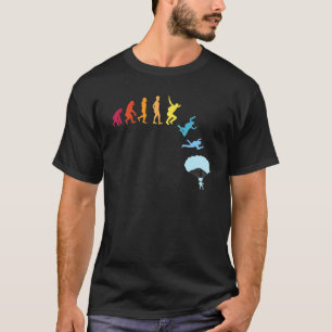 Skydiving Evolution Parachute Skydiver 1 T-Shirt